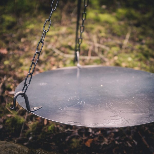 Hanging Griddle Plate for Campfire Tripod