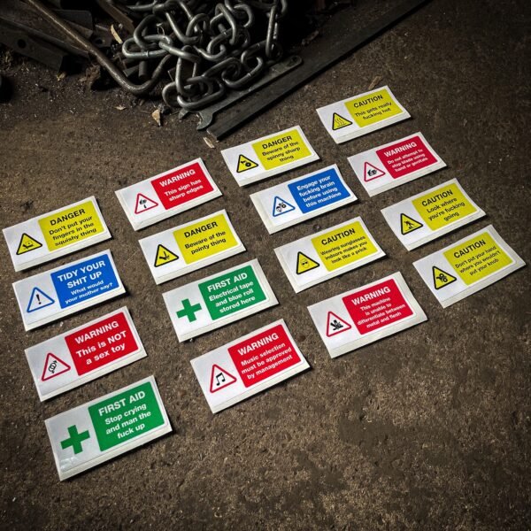 Workshop “Safety” Stickers