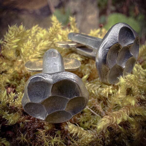 Hand Forged Flower Cufflinks - Image 4